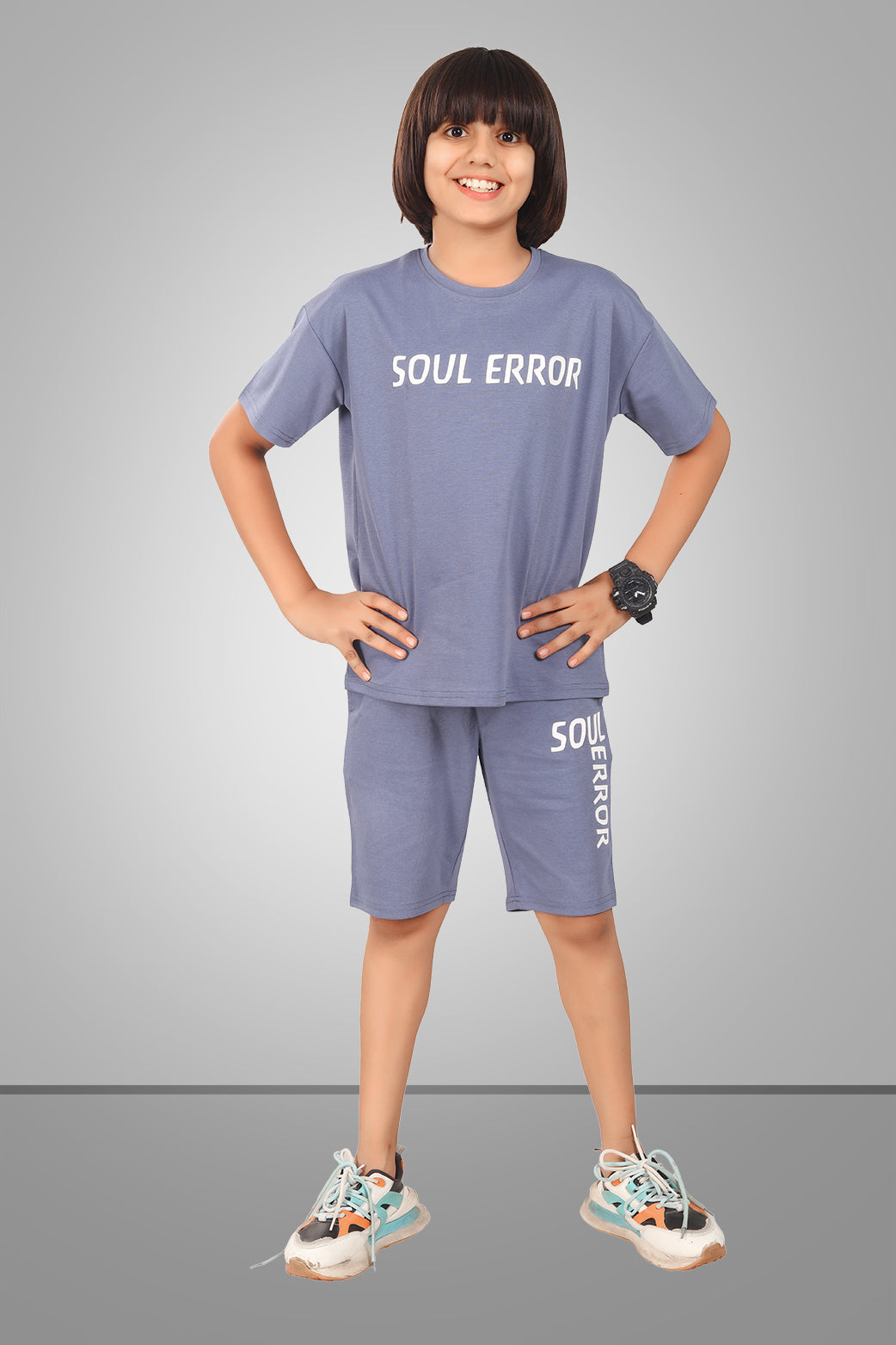 LIGHT BLUE STREETMODE BOYS CO-ORD - DOWN SHOULDER EDITION