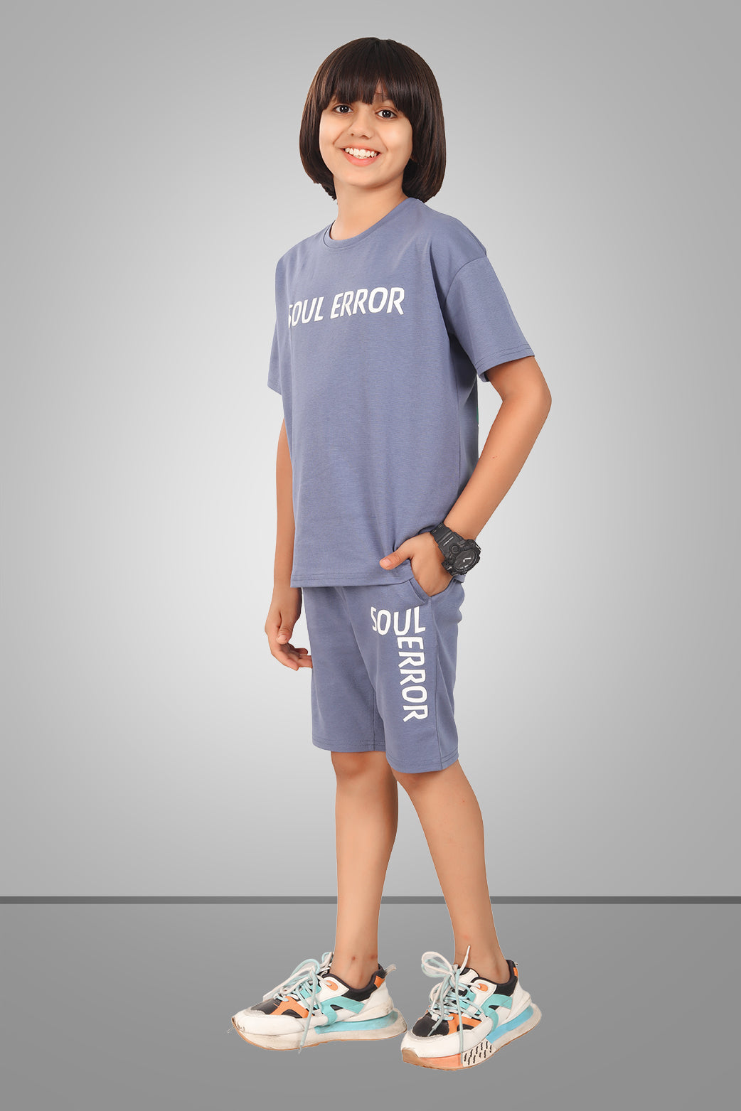 LIGHT BLUE STREETMODE BOYS CO-ORD - DOWN SHOULDER EDITION