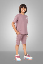 LIGHT OLIVE STREETMODE BOYS CO-ORD - DOWN SHOULDER EDITION