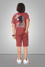 BROWN STREETMODE BOYS CO-ORD - DOWN SHOULDER EDITION
