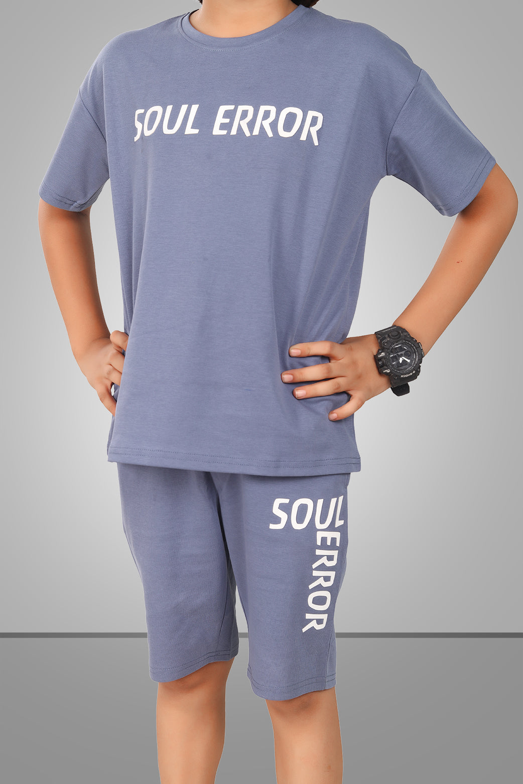 LIGHT BLUE STREETMODE BOYS CO-ORD - DOWN SHOULDER EDITION