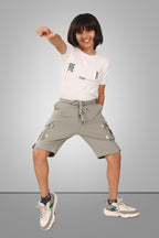 LIGHT OLIVE URBANBOYS STRETCH X FUNKY LYCRA SHORTS