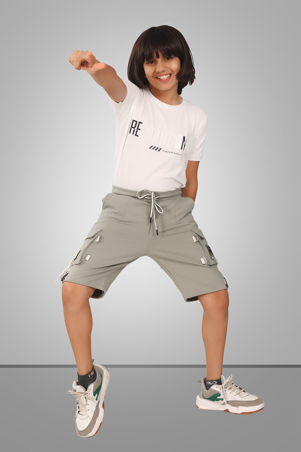 LIGHT OLIVE URBANBOYS STRETCH X FUNKY LYCRA SHORTS