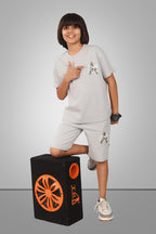 CREAM STREETMODE BOYS CO-ORD - DOWN SHOULDER EDITION