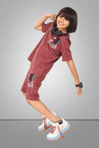 BROWN STREETMODE BOYS CO-ORD - DOWN SHOULDER EDITION