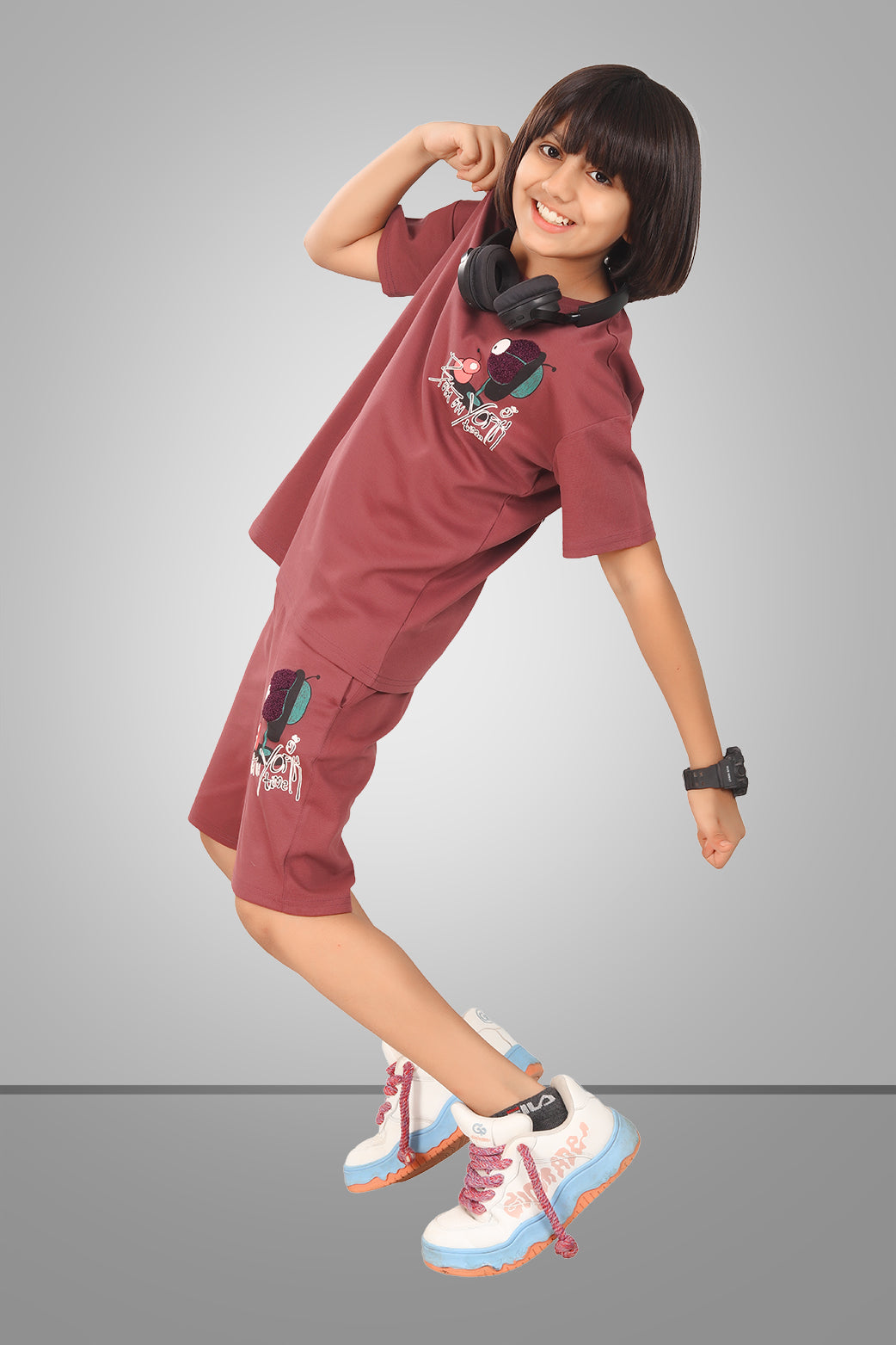 BROWN STREETMODE BOYS CO-ORD - DOWN SHOULDER EDITION
