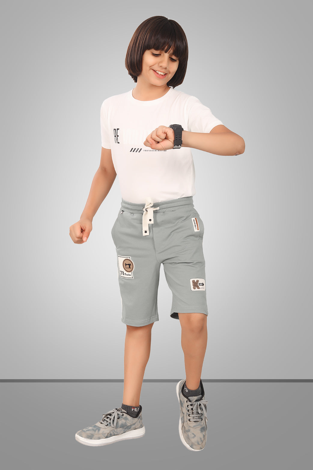 LIGHT OLIVE URBANBOYS STRETCH X FUNKY LYCRA SHORTS