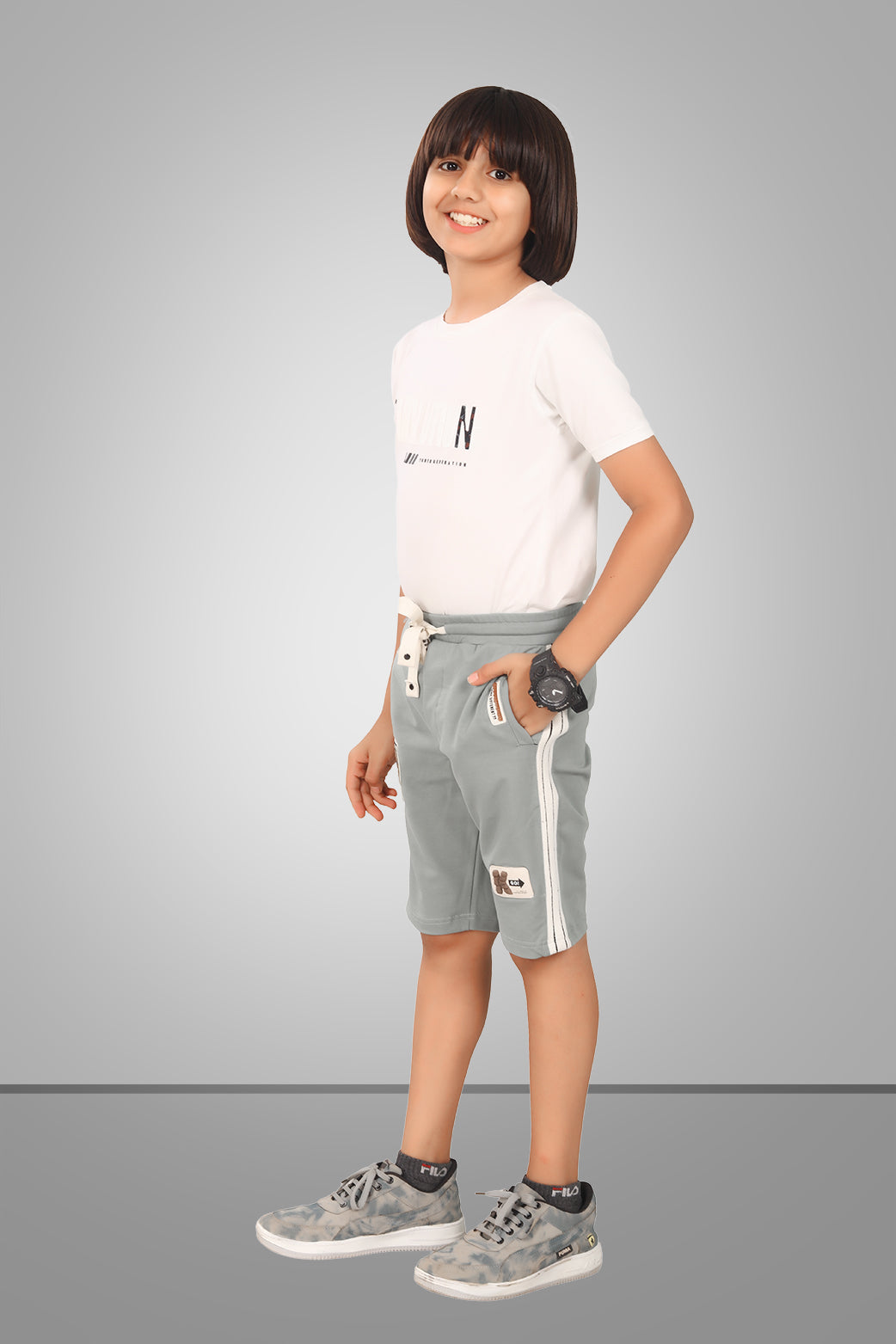 LIGHT OLIVE URBANBOYS STRETCH X FUNKY LYCRA SHORTS