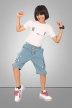 LIGHT BLUE URBANBOYS STRETCH X FUNKY LYCRA SHORTS