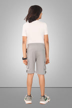 LIGHT GREY URBANBOYS STRETCH X FUNKY LYCRA SHORTS