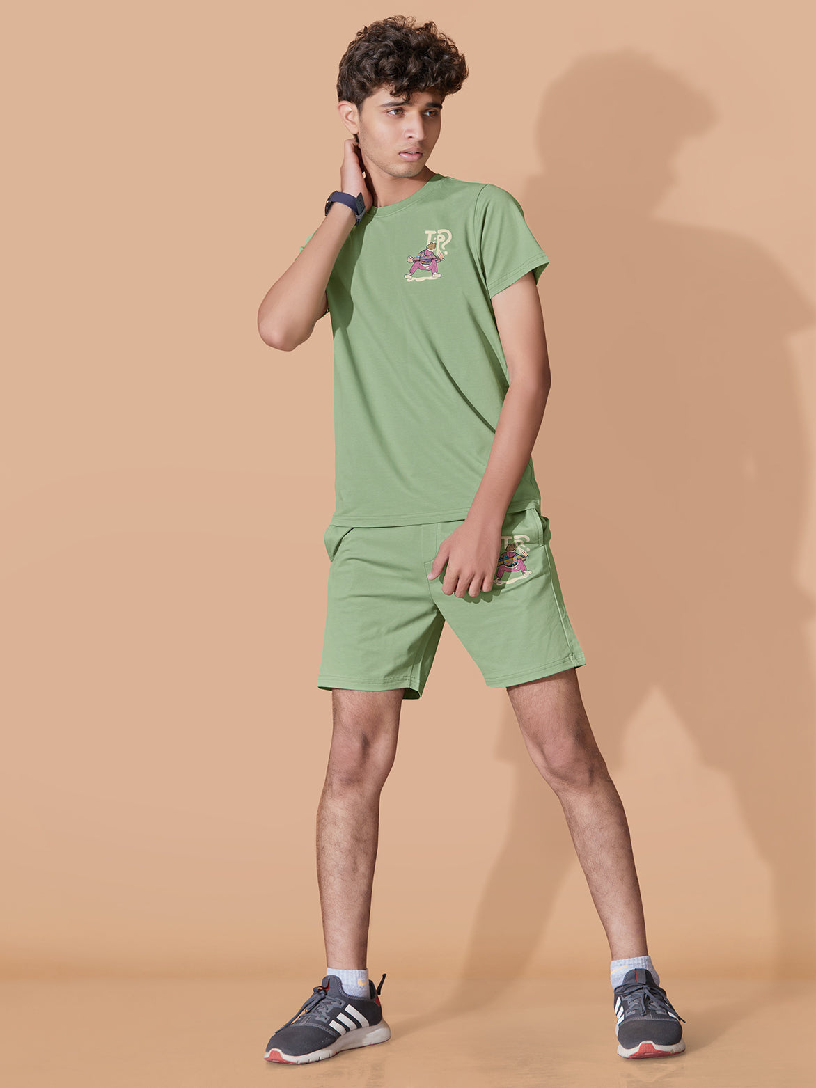 LIGHT GREEN STREETSTYLE BOYS CO-ORD SET - COOL & COMFY