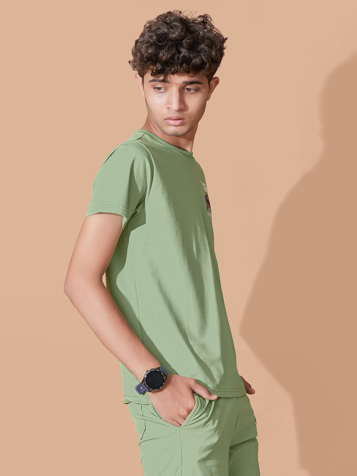 LIGHT GREEN STREETSTYLE BOYS CO-ORD SET - COOL & COMFY