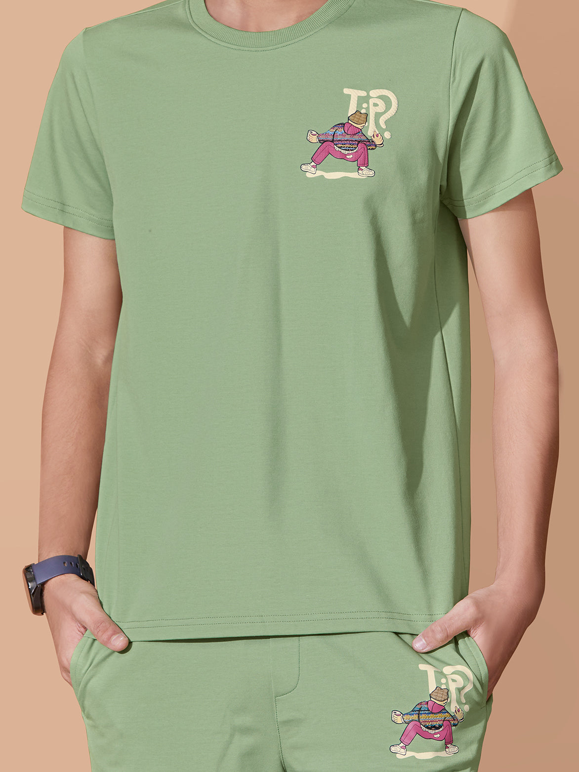 LIGHT GREEN STREETSTYLE BOYS CO-ORD SET - COOL & COMFY