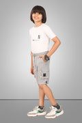 LIGHT GREY URBANBOYS STRETCH X FUNKY LYCRA SHORTS