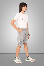 LIGHT GREY URBANBOYS STRETCH X FUNKY LYCRA SHORTS