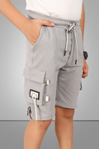 LIGHT GREY URBANBOYS STRETCH X FUNKY LYCRA SHORTS