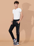 BLACK LYCRA PANT WITH 2 SIDE INVISIBLE ZIPPER