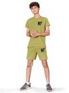 KHAKI STREETSTYLE BOYS CO-ORD SET - COOL & COMFY