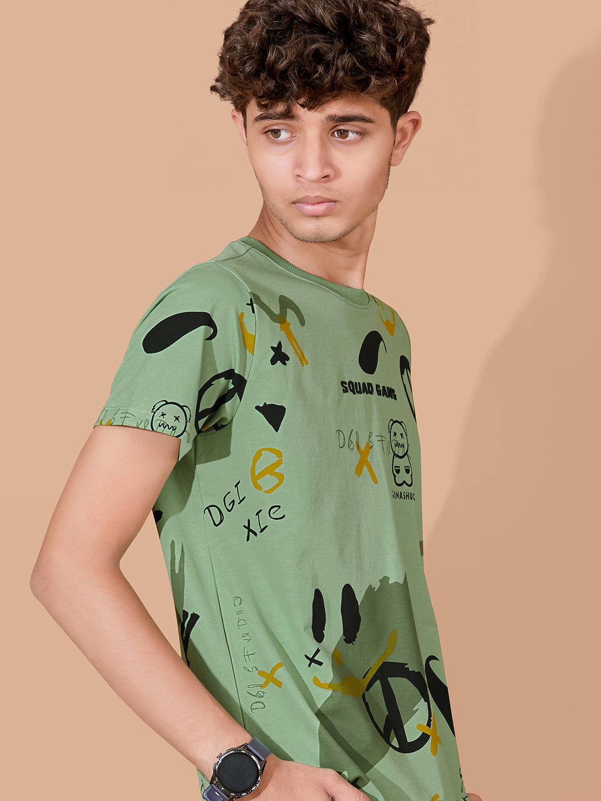 DARK GREEN URBANBOYS CLUB SIGNATURE SHORTS CO-ORD SET