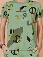 DARK GREEN URBANBOYS CLUB SIGNATURE SHORTS CO-ORD SET