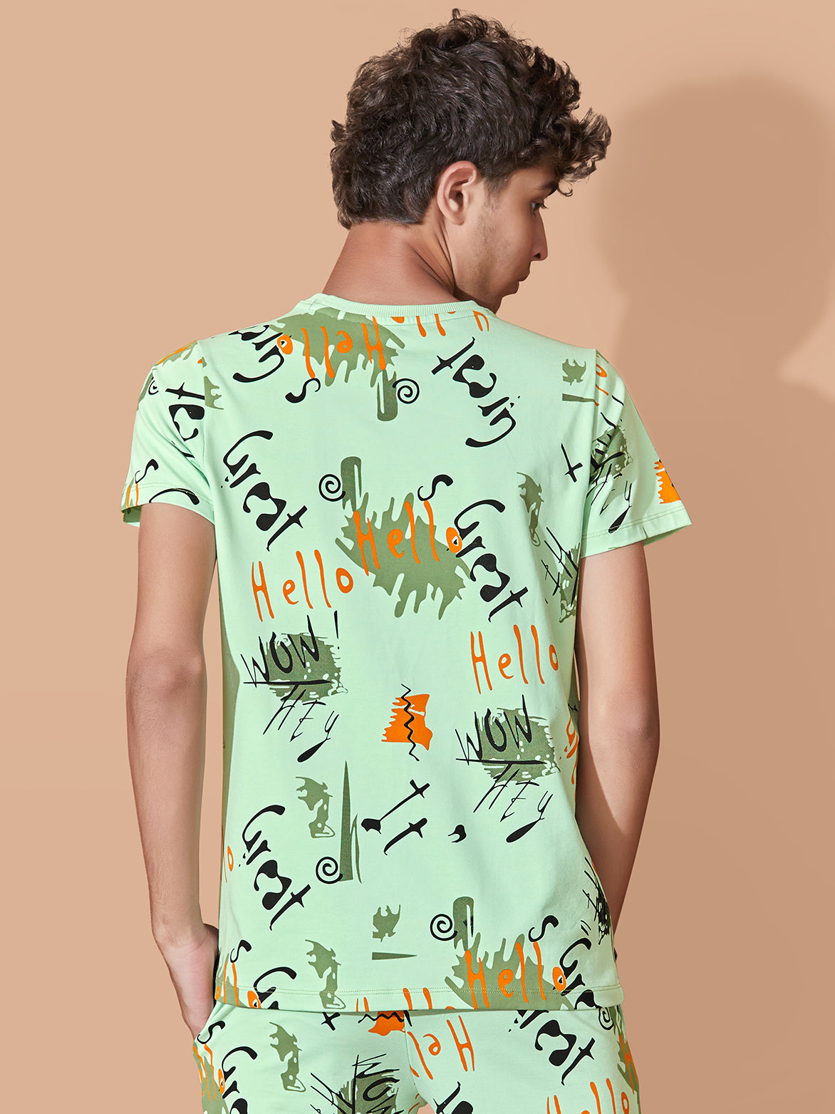 LIGHT GREEN URBANBOYS CLUB SIGNATURE SHORTS CO-ORD SET