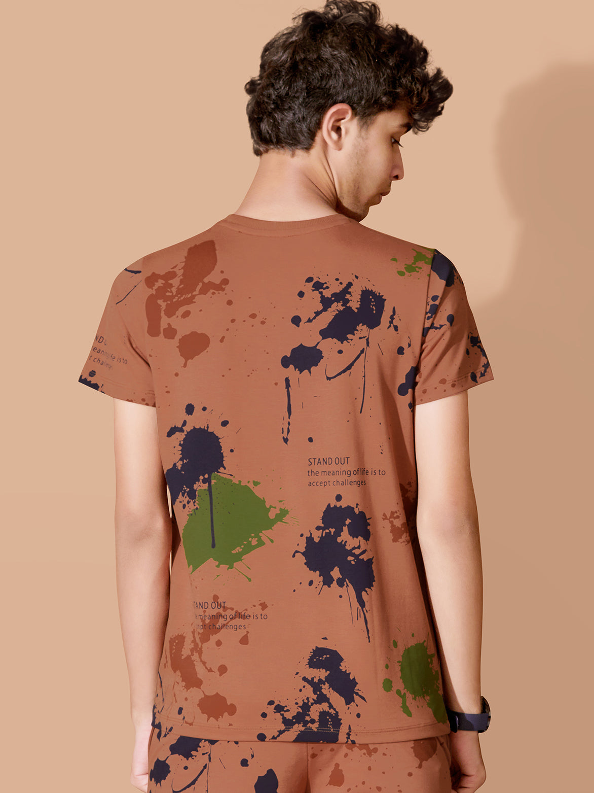 CHOCOLATE URBANBOYS CLUB SIGNATURE SHORTS CO-ORD SET