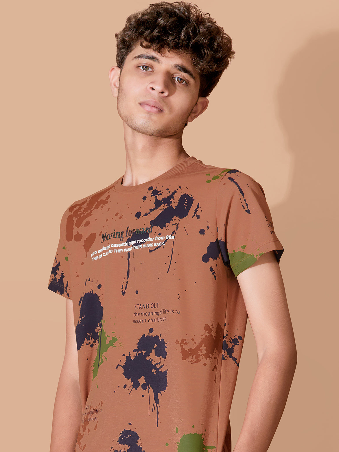 CHOCOLATE URBANBOYS CLUB SIGNATURE SHORTS CO-ORD SET