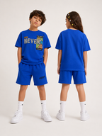 Royal Blue Teen Style Shorts Co-Ord Set