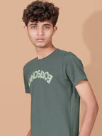 OLIVE NEXTGEN BOYS CO-ORD SET - PREMIUM FABRIC SHORTS