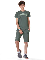 OLIVE NEXTGEN BOYS CO-ORD SET - PREMIUM FABRIC SHORTS