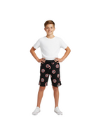 DARK GREY LYCRA PLAIN SHORTS WITH 2 SIDE ZIPPERS