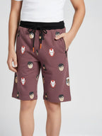 BROWN LYCRA SHORTS