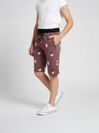 BROWN LYCRA SHORTS