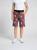BROWN LYCRA SHORTS