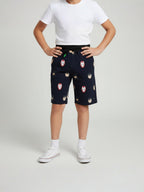 NAVY BLUE LYCRA SHORTS