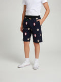 NAVY BLUE LYCRA SHORTS