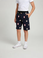 NAVY BLUE LYCRA SHORTS
