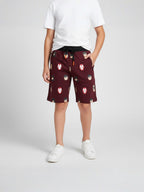 WINE LYCRA SHORTS
