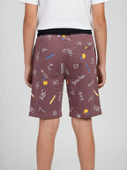 BROWN LYCRA SHORTS