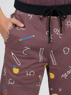 BROWN LYCRA SHORTS