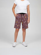 BROWN LYCRA SHORTS