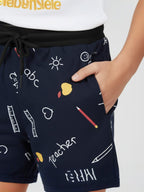 NAVY BLUE LYCRA SHORTS