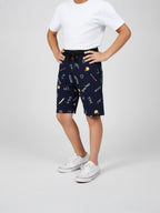 NAVY BLUE LYCRA SHORTS