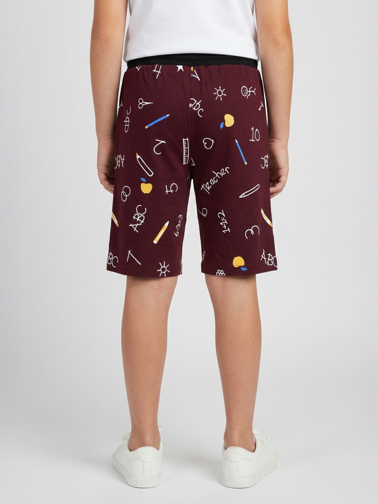 WINE LYCRA SHORTS