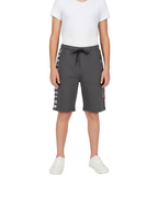 DARK GREY LYCRA PLAIN SHORTS WITH 2 SIDE ZIPPERS