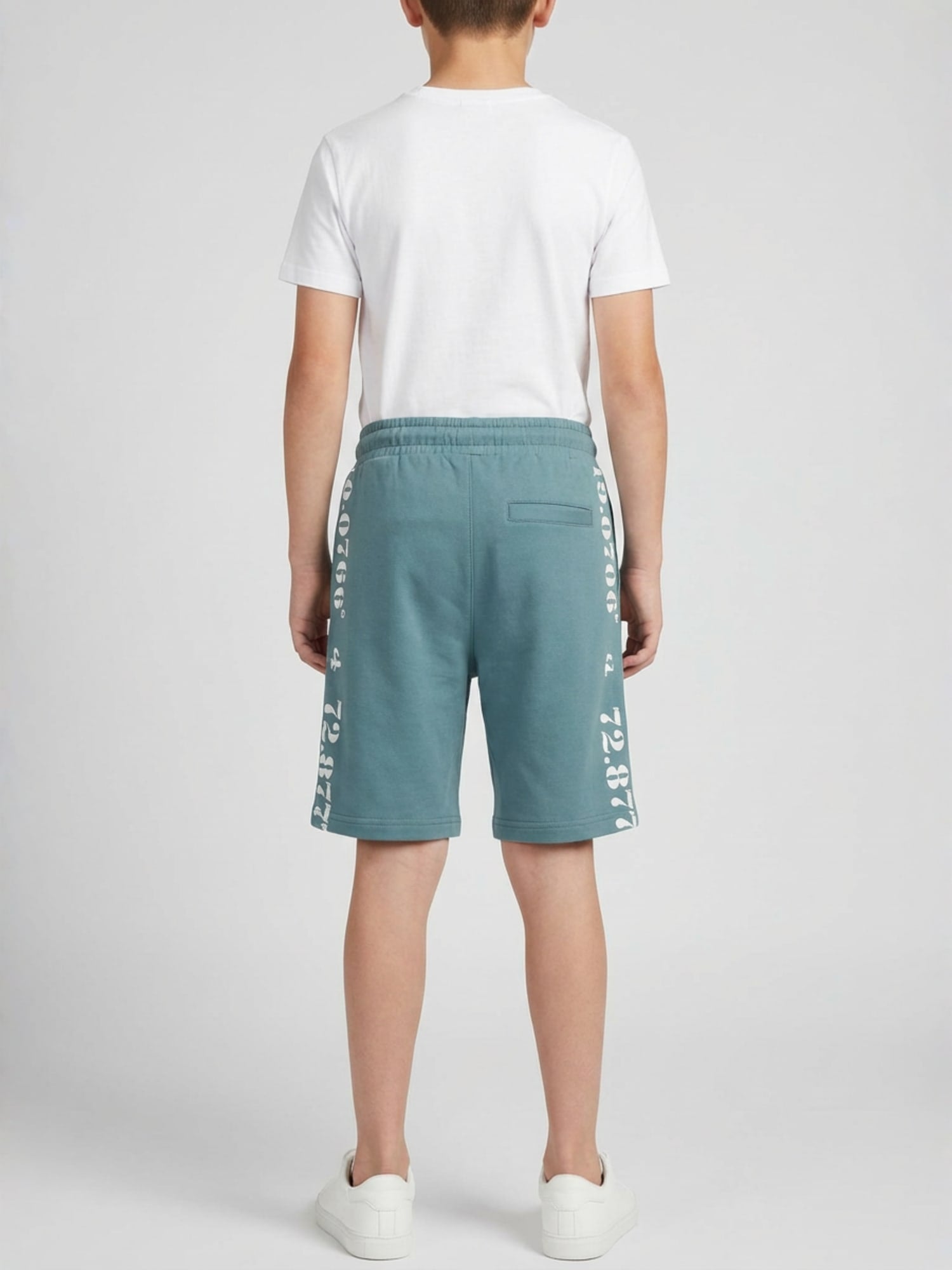 LIGHT SKY BLUE LYCRA PLAIN SHORTS WITH 2 SIDE ZIPPERS