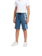 SKY BLUE LYCRA PLAIN SHORTS WITH 2 SIDE ZIPPERS