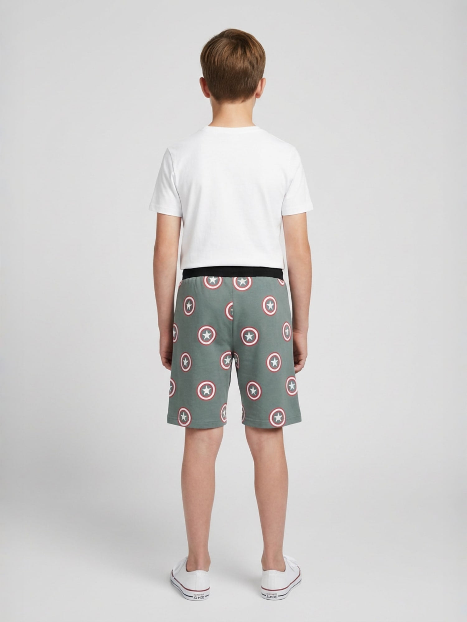 OLIVE LYCRA PLAIN SHORTS WITH 2 SIDE ZIPPERS