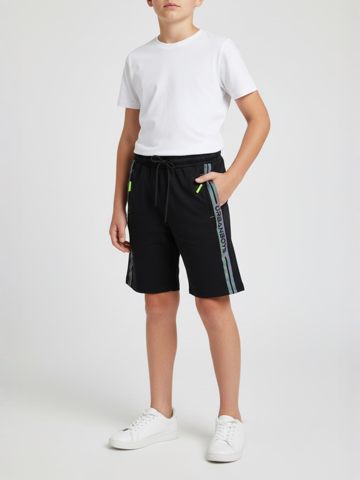 BLACK URBANBOYS LYCRA SHORTS