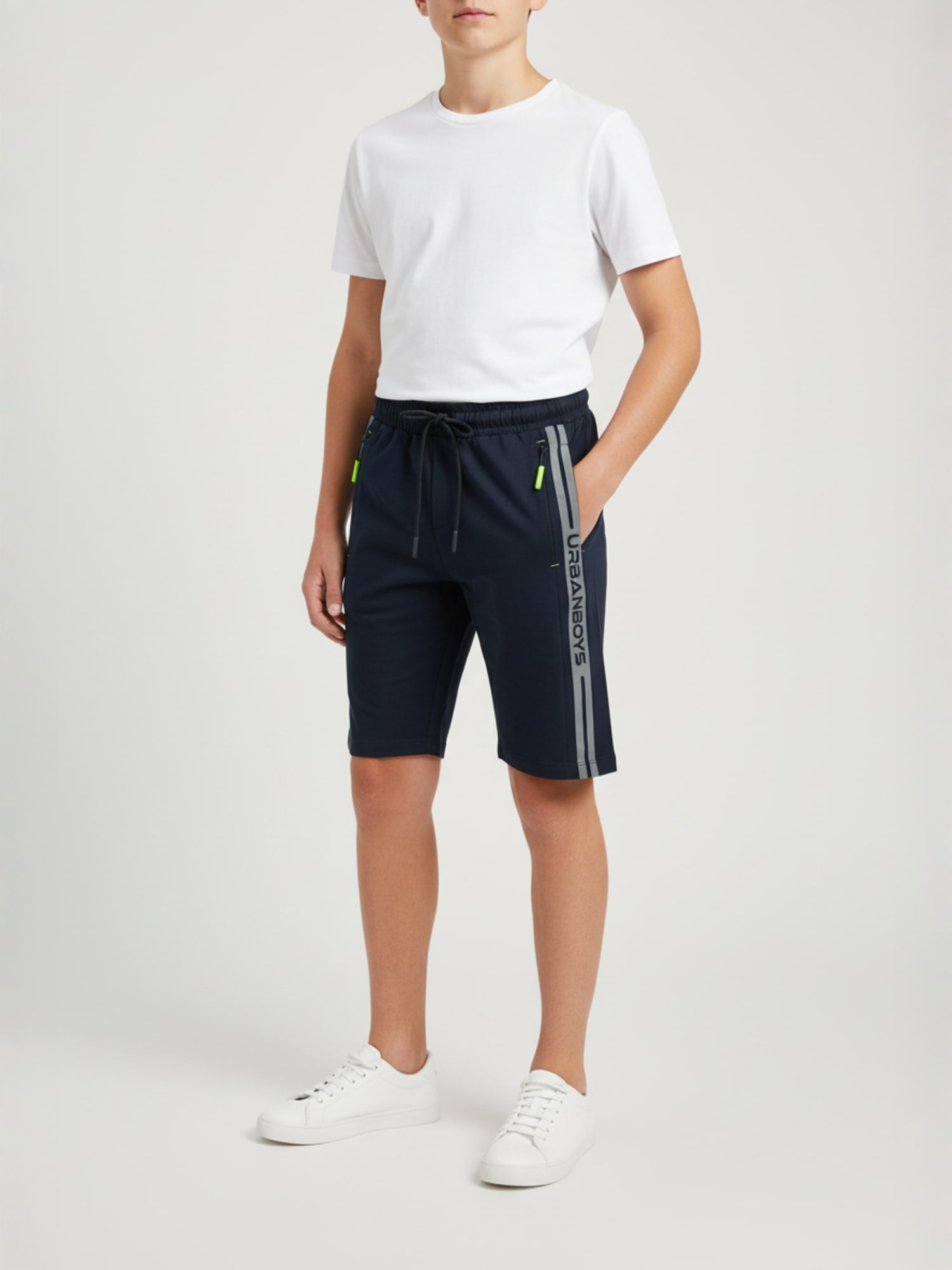 NAVY BLUE URBANBOYS LYCRA SHORTS